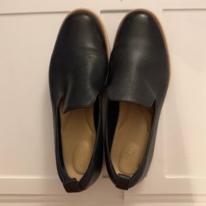Clarks black leather shoes